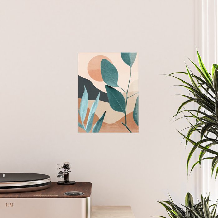 Abstract Art Tropical Leaves 9 Poster Gallery Image 2