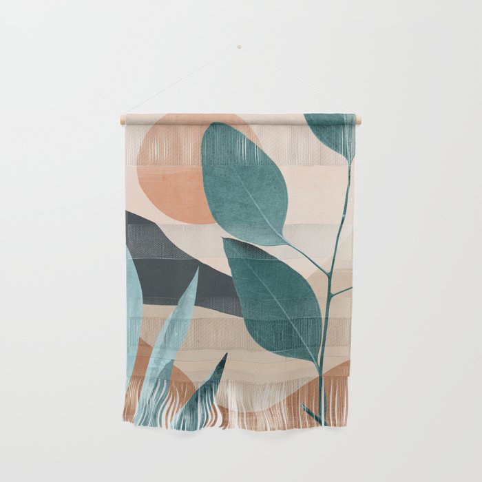 Abstract Art Tropical Leaves 9 Wall Hanging Gallery Image 1