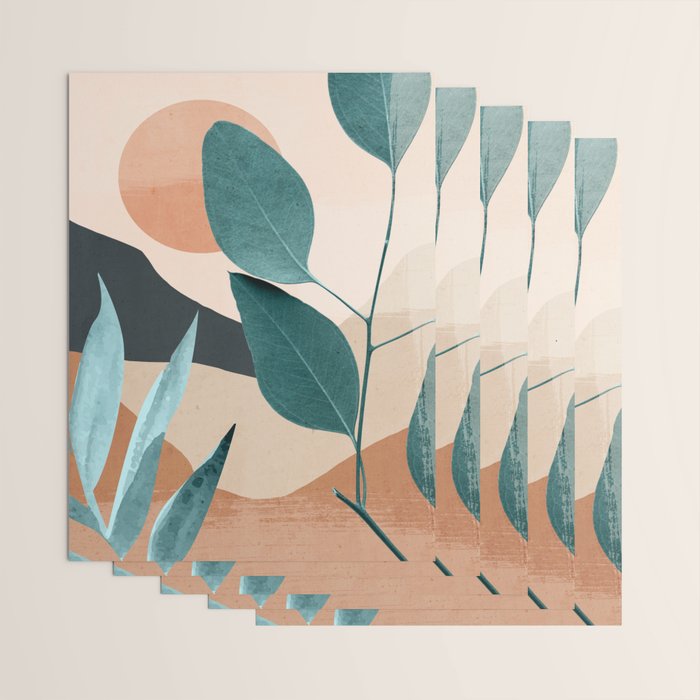 Abstract Art Tropical Leaves 9 Wrapping Paper Gallery Image 3