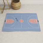 Playing Basketball | Pastel Colors Basketball Colors  Rug Gallery Image 1