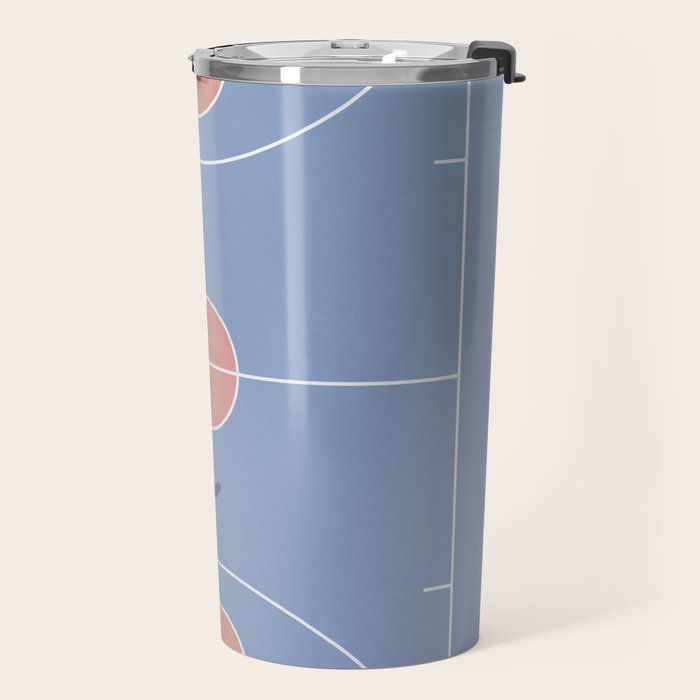 Playing Basketball | Pastel Colors Basketball Colors  Travel Mug Gallery Image 2