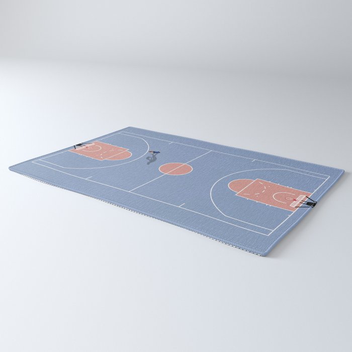 Playing Basketball | Pastel Colors Basketball Colors  Rug Gallery Image 3