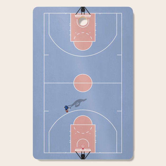 Playing Basketball | Pastel Colors Basketball Colors  Cutting Board Gallery Image 1