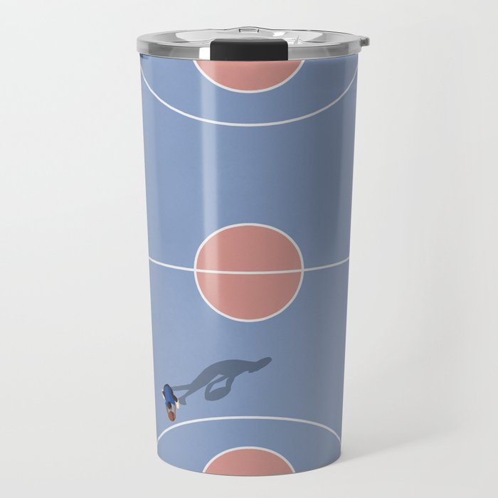 Playing Basketball | Pastel Colors Basketball Colors  Travel Mug Gallery Image 1