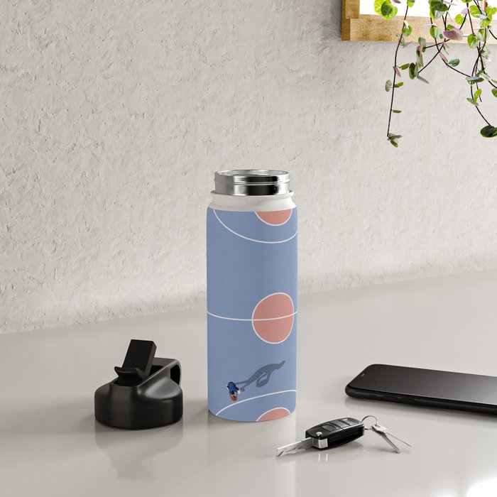Playing Basketball | Pastel Colors Basketball Colors  Water Bottle Gallery Image 4