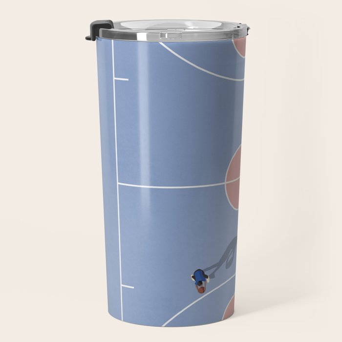 Playing Basketball | Pastel Colors Basketball Colors  Travel Mug Gallery Image 3