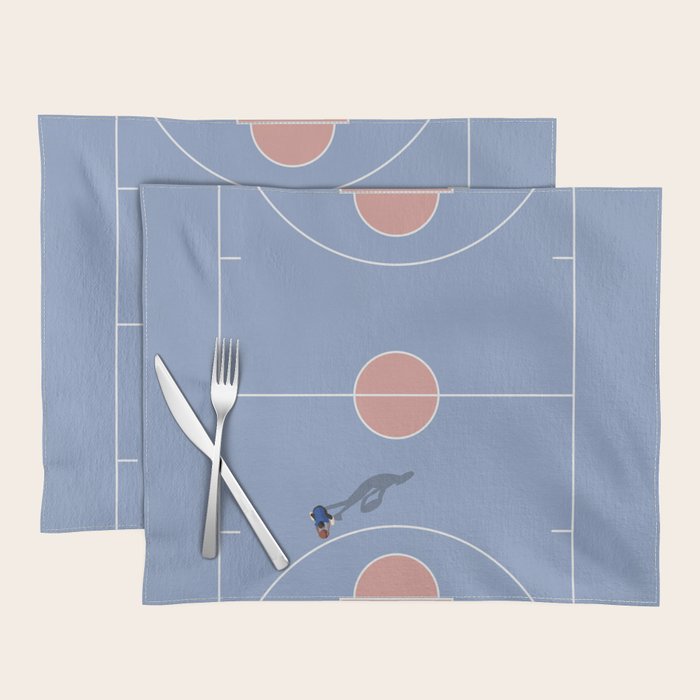 Playing Basketball | Pastel Colors Basketball Colors  Placemat Gallery Image 1