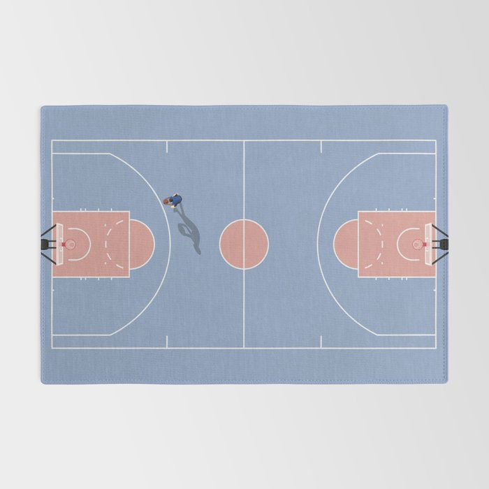 Playing Basketball | Pastel Colors Basketball Colors  Rug Gallery Image 2