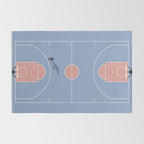 Playing Basketball | Pastel Colors Basketball Colors  Rug Gallery Image 2