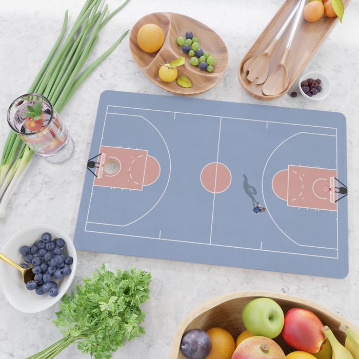Playing Basketball | Pastel Colors Basketball Colors  Cutting Board Gallery Image 2