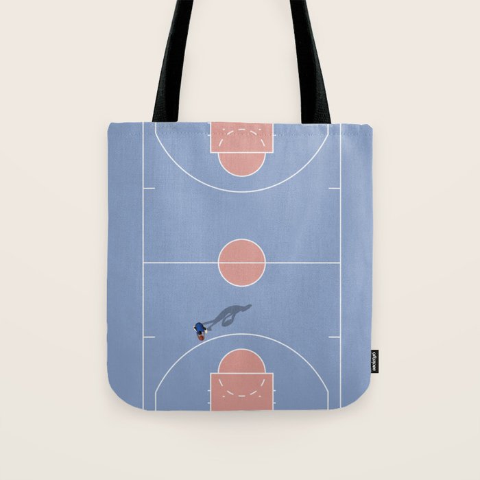Playing Basketball | Pastel Colors Basketball Colors  Tote Bag Gallery Image 1