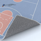 Playing Basketball | Pastel Colors Basketball Colors  Rug Gallery Image 4