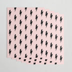 Lightning Bolts Blush Wrapping Paper Gallery Image 3