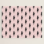 Lightning Bolts Blush Jigsaw Puzzle Gallery Image 1