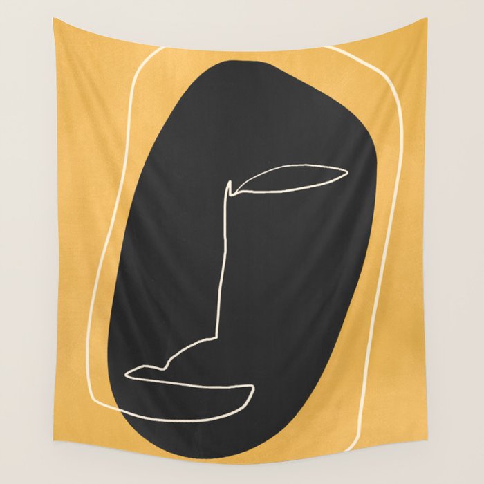 Abstract Face 10 Wall Tapestry Gallery Image 4