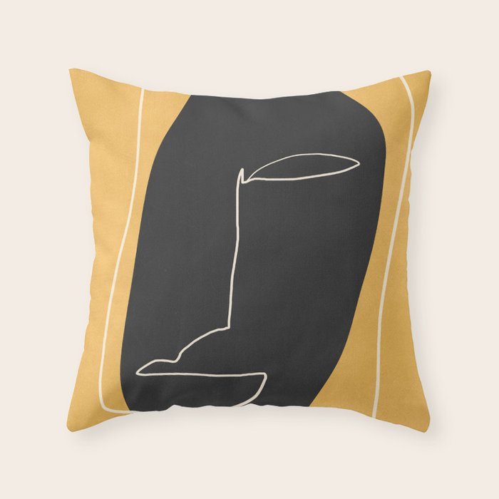 Abstract Face 10 Throw Pillow Gallery Image 6