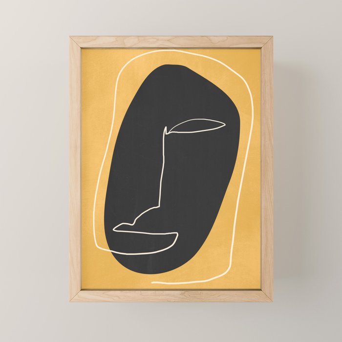Abstract Face 10 Mini Art Print Gallery Image 1
