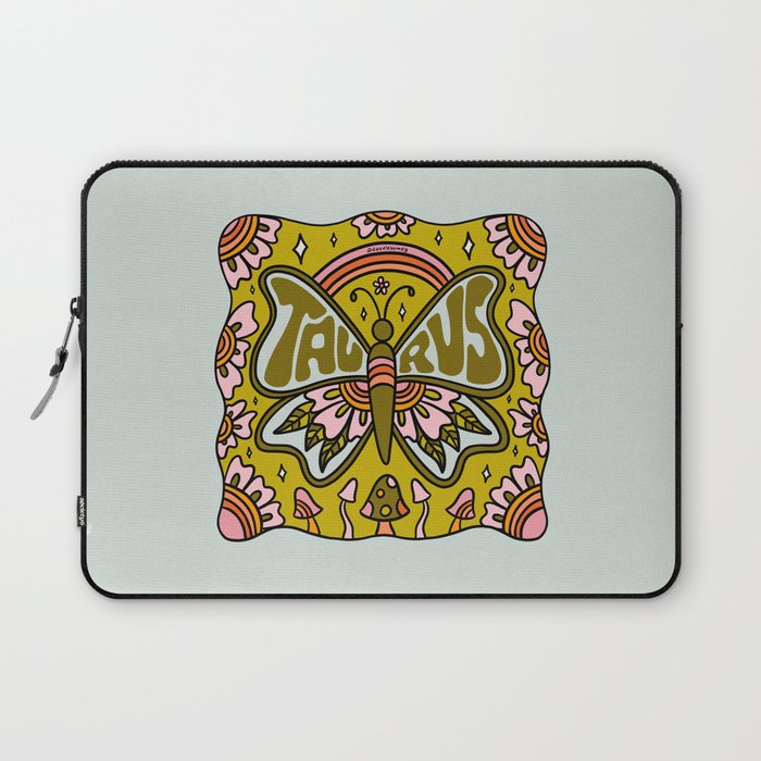Taurus Butterfly Laptop Sleeve Gallery Image 1