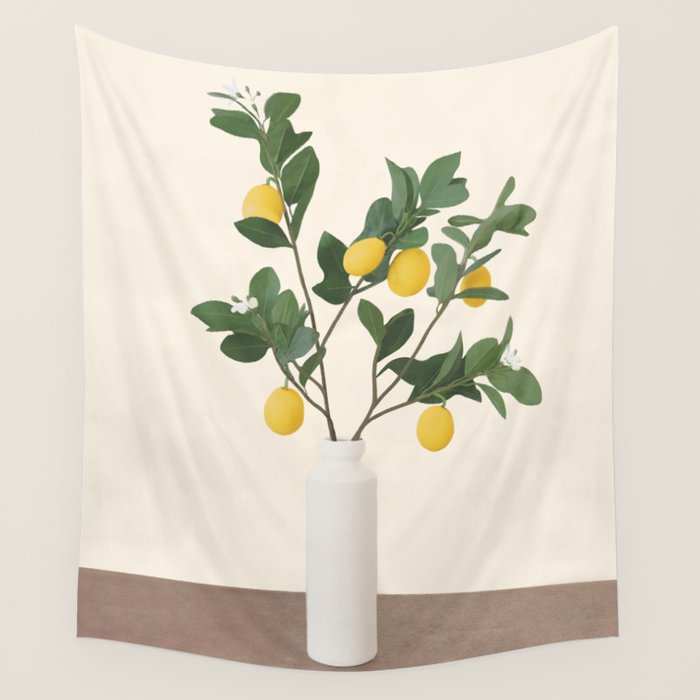 Lemon Branches II Wall Tapestry Gallery Image 4