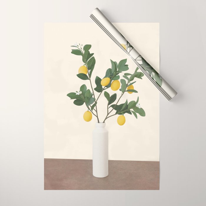 Lemon Branches II Wrapping Paper Gallery Image 1