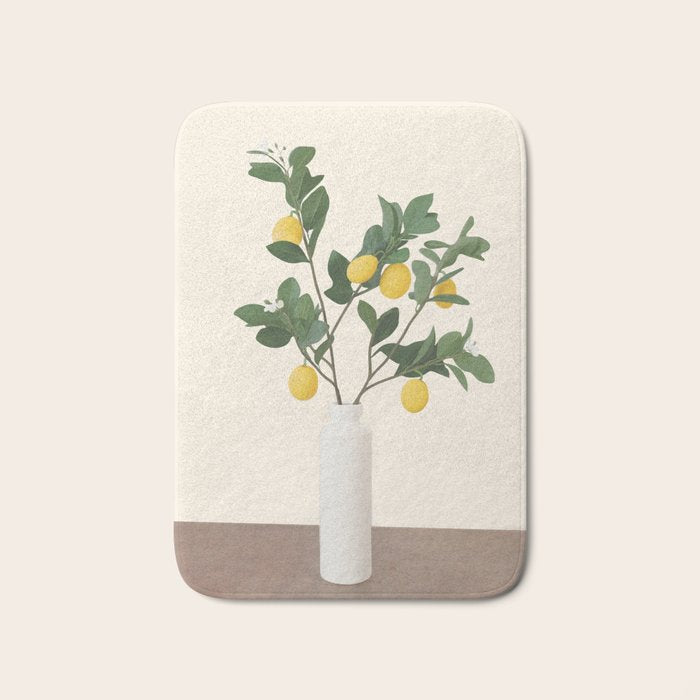 Lemon Branches II Bath Mat Gallery Image 1