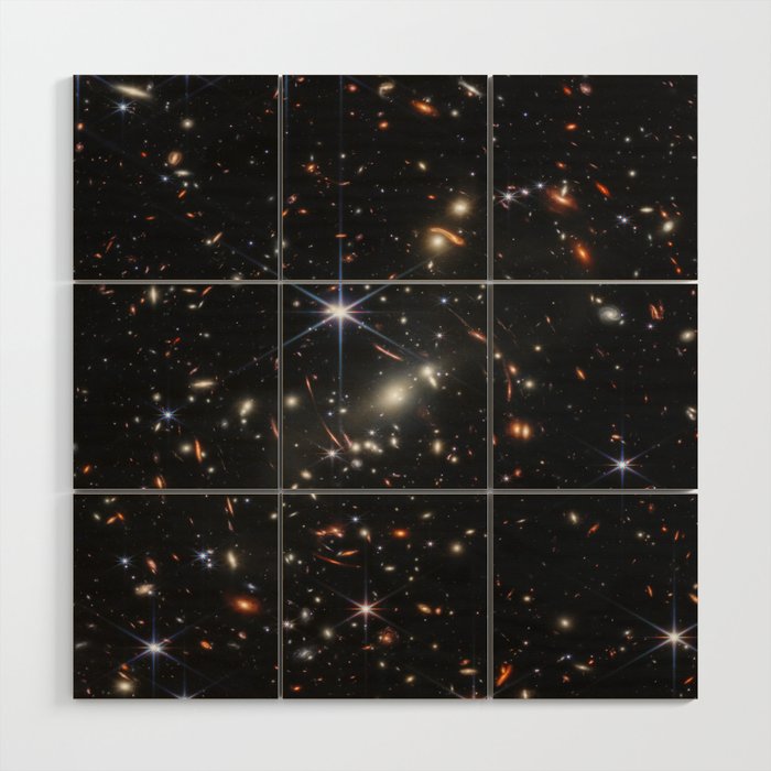 James Webb Space Telescope First Deep Field: Galaxy Cluster SMACS 0723  Wood Wall Art Gallery Image 1