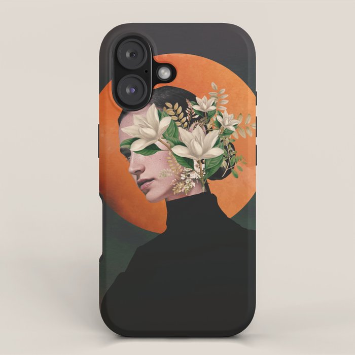 Lady Portrait 3 iPhone Case Gallery Image 1