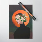 Lady Portrait 3 Wrapping Paper Gallery Image 1