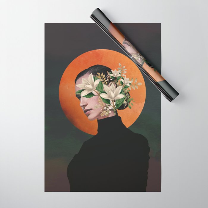 Lady Portrait 3 Wrapping Paper Gallery Image 1