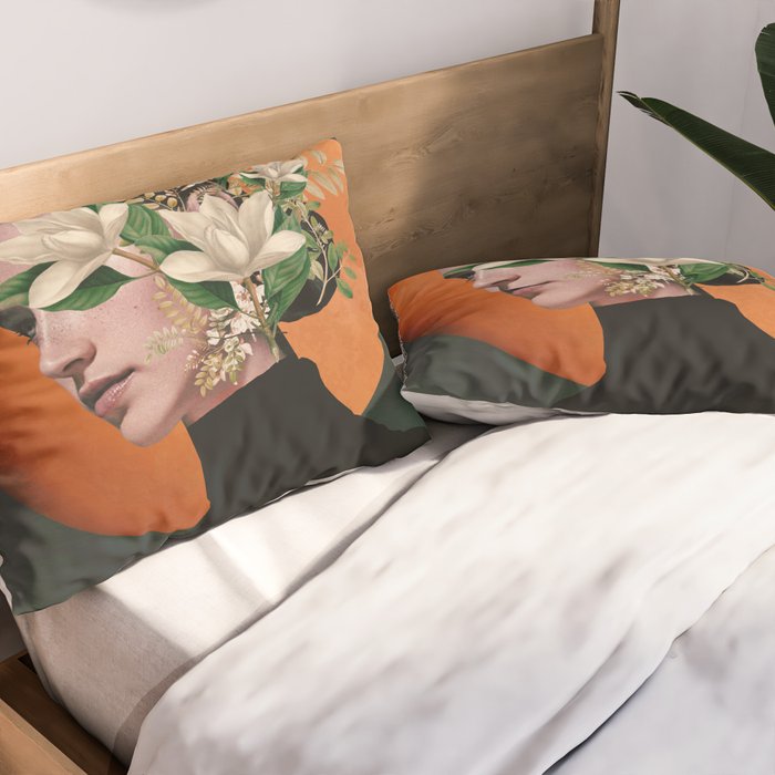Lady Portrait 3 Pillow Sham Gallery Image 2