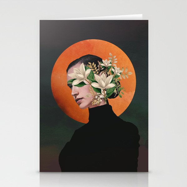 Lady Portrait 3 Stationery Card Gallery Image 2