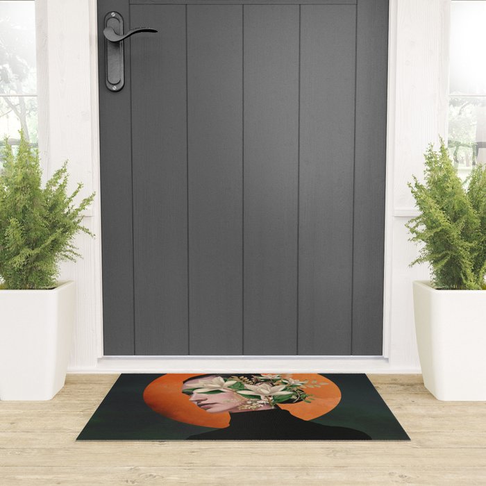 Lady Portrait 3 Welcome Mat Gallery Image 3
