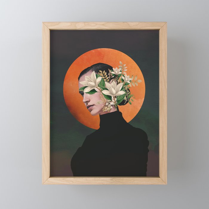 Lady Portrait 3 Mini Art Print Gallery Image 1