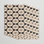 Black and White Retro Modern Daisy Wrapping Paper Gallery Image 3