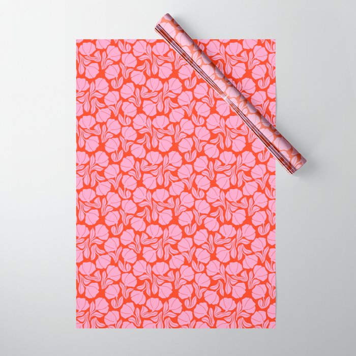 Boho Blooms - Pink Wrapping Paper Gallery Image 1