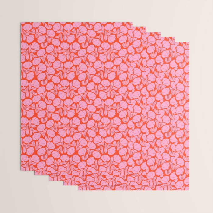Boho Blooms - Pink Wrapping Paper Gallery Image 3