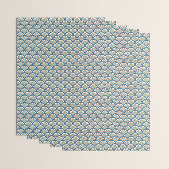 Asian Fan Pattern Wrapping Paper Gallery Image 3