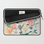 Pastel flower bouquet with roses Laptop Sleeve Gallery Image 2