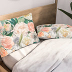 Pastel flower bouquet with roses Pillow Sham Gallery Image 2