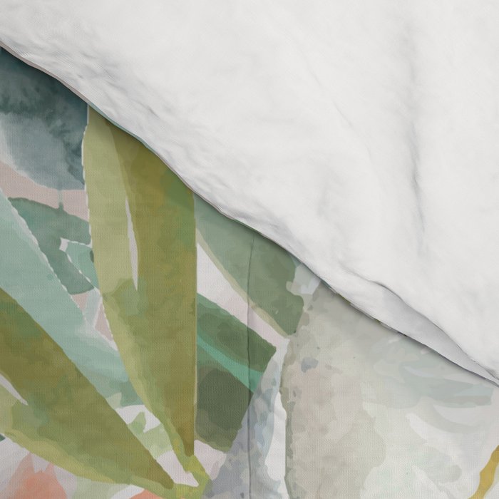 Pastel flower bouquet with roses Comforter Gallery Image 4