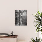 Black and white art library art print,  Rijksmuseum in Amsterdam - history architecture photography Poster Gallery Image 2
