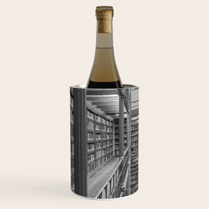Black and white art library art print,  Rijksmuseum in Amsterdam - history architecture photography Wine Chiller Gallery Image 1