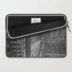 Black and white art library art print,  Rijksmuseum in Amsterdam - history architecture photography Laptop Sleeve Gallery Image 2
