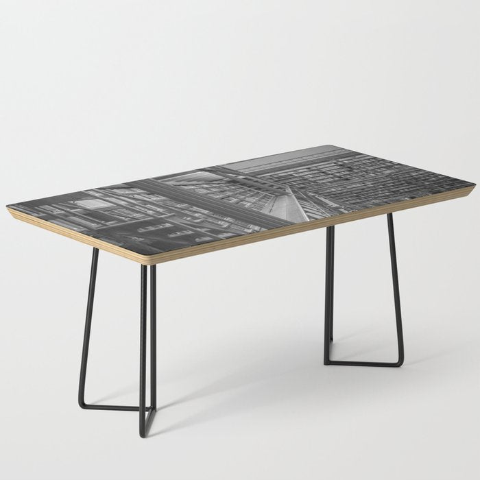 Black and white art library art print,  Rijksmuseum in Amsterdam - history architecture photography Coffee Table Gallery Image 1