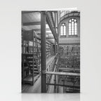 Black and white art library art print,  Rijksmuseum in Amsterdam - history architecture photography Stationery Card Gallery Image 2