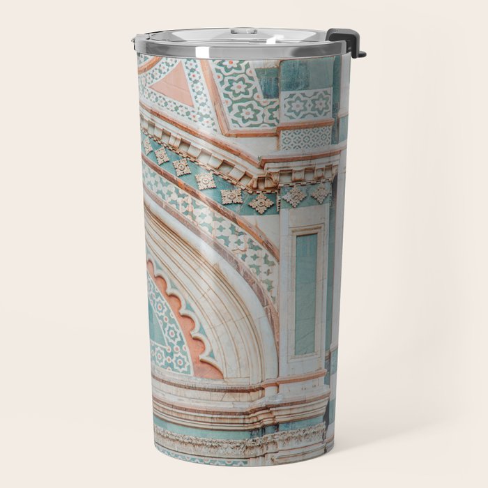 Il Duomo Marble Pattern 2 - Florence Italy Architecture, Travel Photography Travel Mug Gallery Image 2