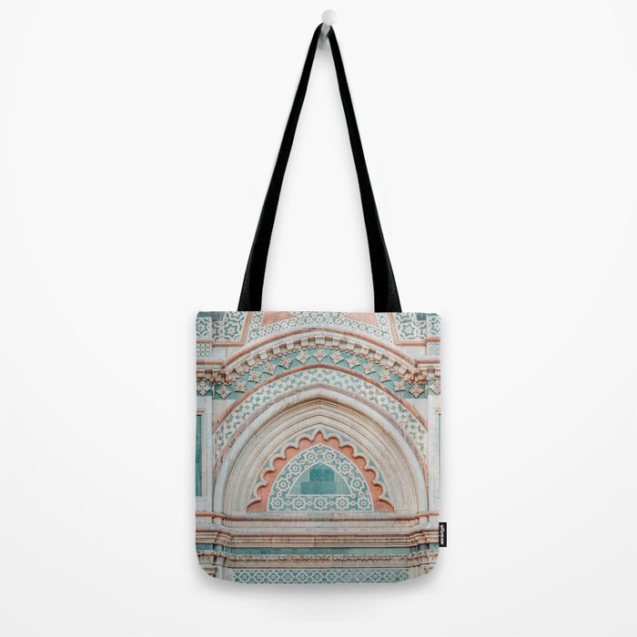 Il Duomo Marble Pattern 2 - Florence Italy Architecture, Travel Photography Tote Bag Gallery Image 2