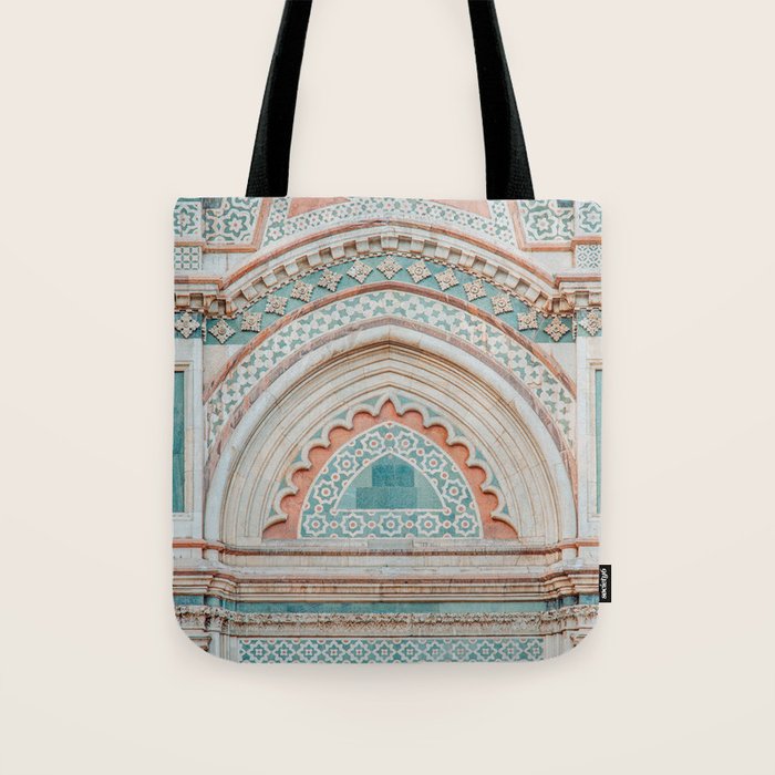 Il Duomo Marble Pattern 2 - Florence Italy Architecture, Travel Photography Tote Bag Gallery Image 1