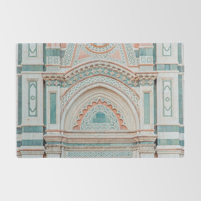 Il Duomo Marble Pattern 2 - Florence Italy Architecture, Travel Photography Rug Gallery Image 2
