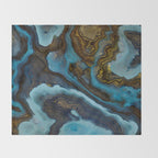 Blue Agate Throw Blanket Gallery Image 2